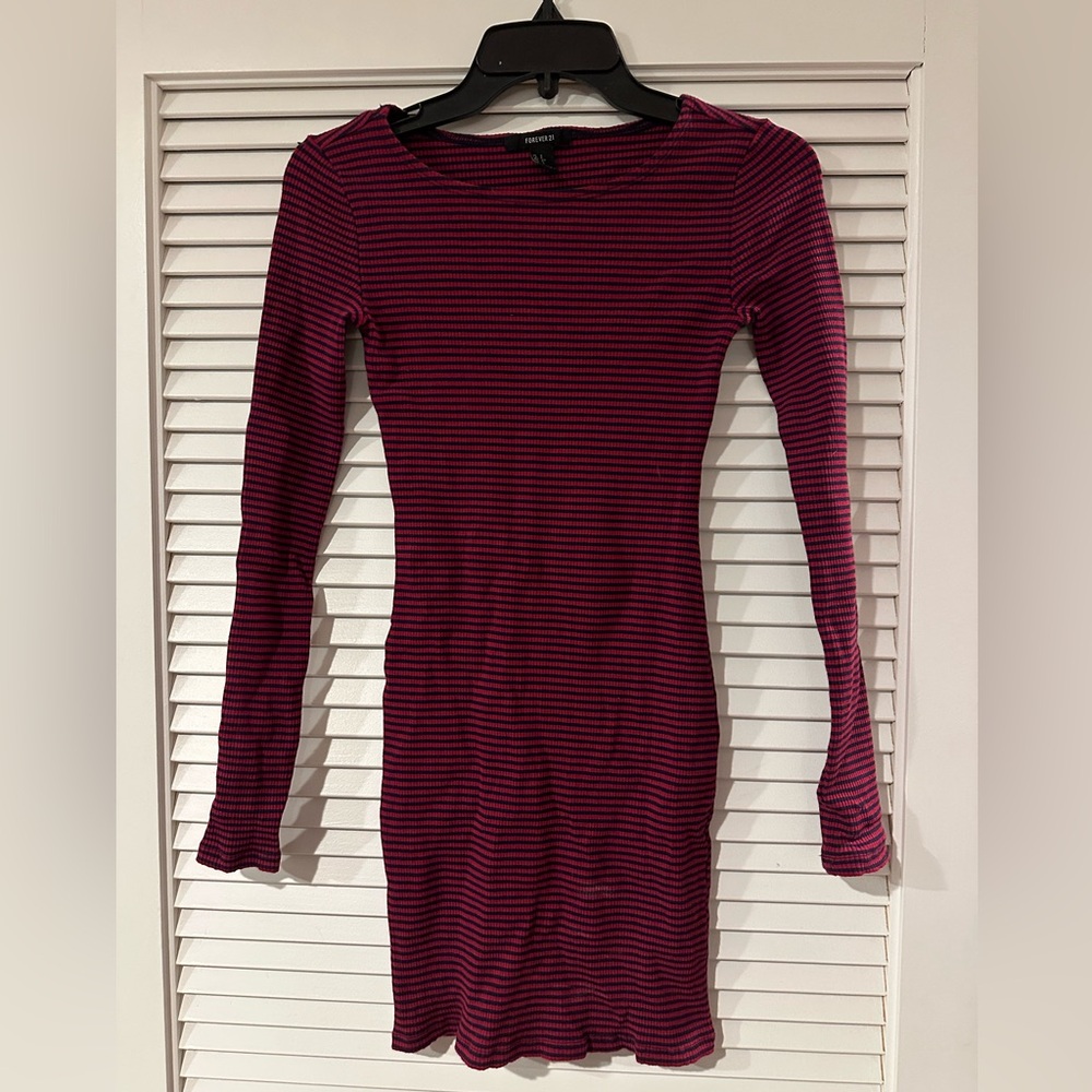 Striped Long Sleeve Dress